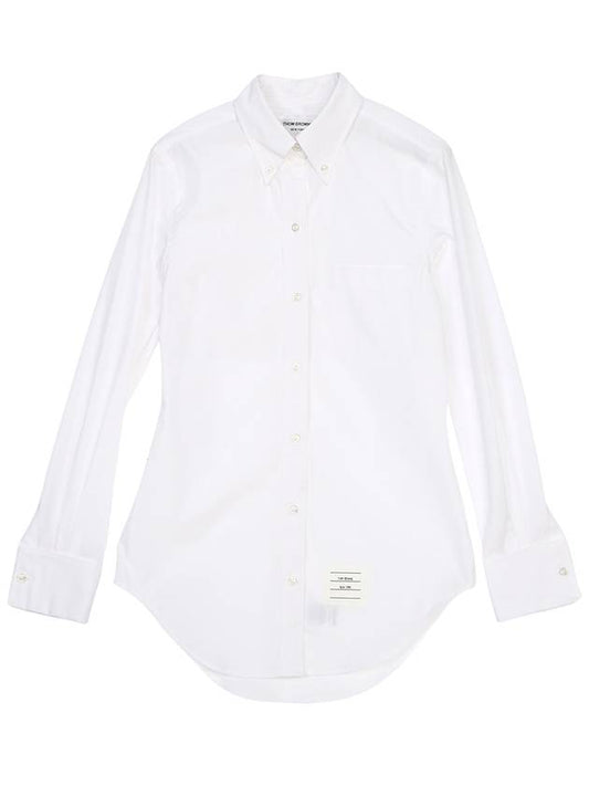 logo patch long sleeve shirt FLL030A03113 - THOM BROWNE - BALAAN 2