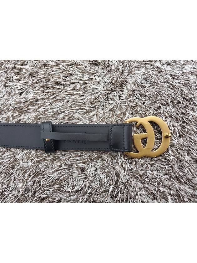 Marmont GG gold logo belt - GUCCI - BALAAN 4