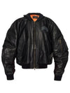 794420 TOS17 1000 Leather Bomber Jacket - BALENCIAGA - BALAAN 2