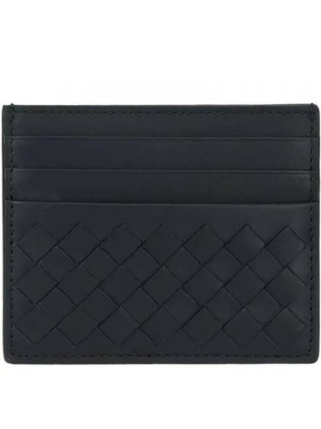 Intrecciato Classic Card Wallet Midnight Blue - BOTTEGA VENETA - BALAAN 2