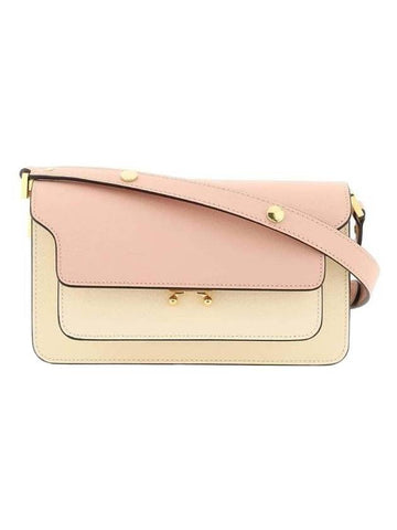 Trunk Color Block Shoulder Bag Pink - MARNI - BALAAN 1