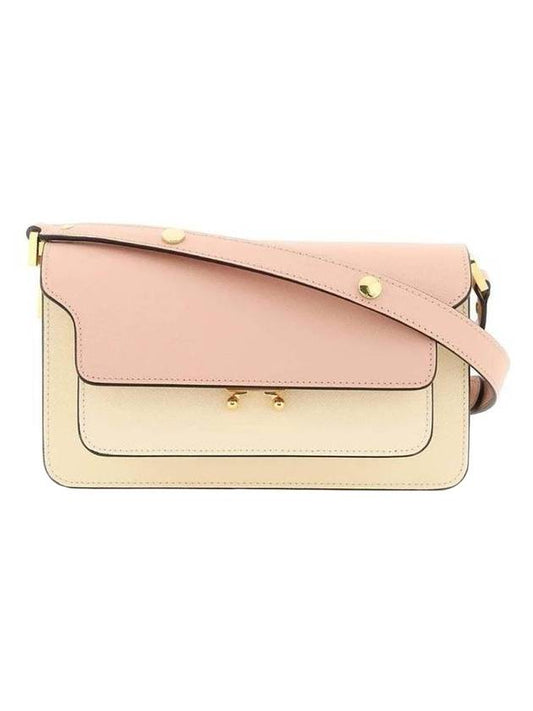 Trunk Color Block Shoulder Bag Pink - MARNI - BALAAN 1