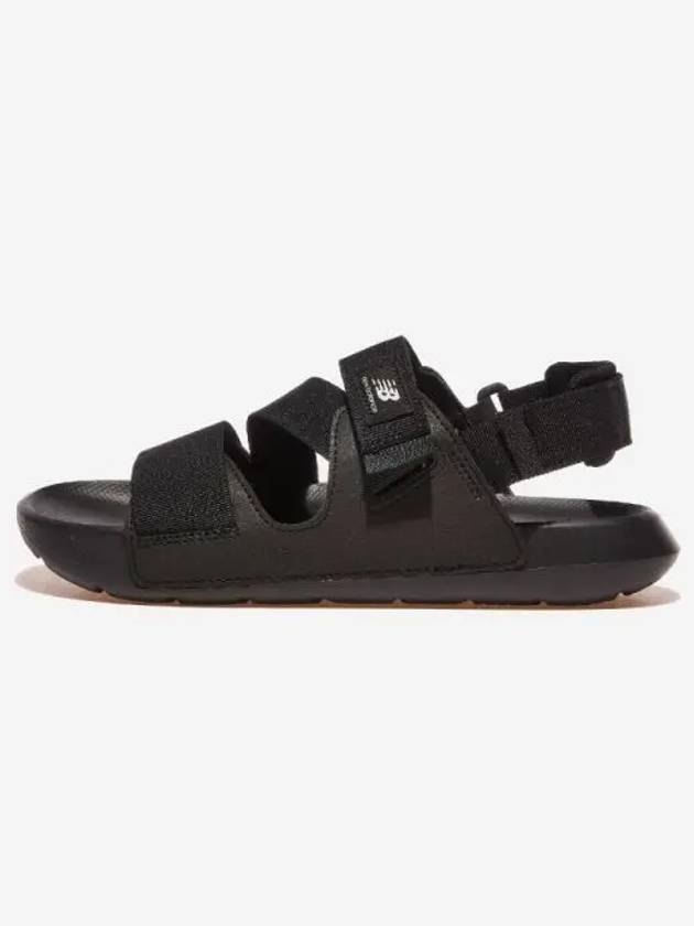 Logo Strap Sandals Black - NEW BALANCE - BALAAN 2