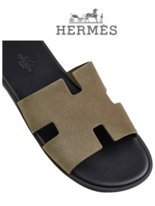 Izmir Sandals Suede Goatskin Vertuldra - HERMES - BALAAN 5