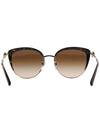 Eyewear Cat Eye Metal Sunglasses Brown - BVLGARI - BALAAN 4