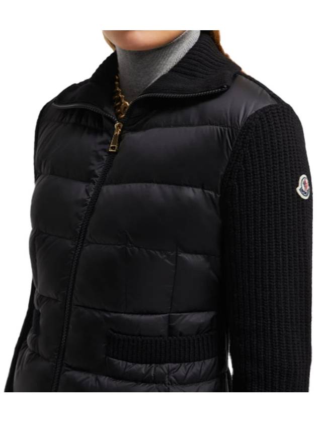 Women s Logo Patch Knit Padding Black 9B00033M1241999 - MONCLER - BALAAN 5