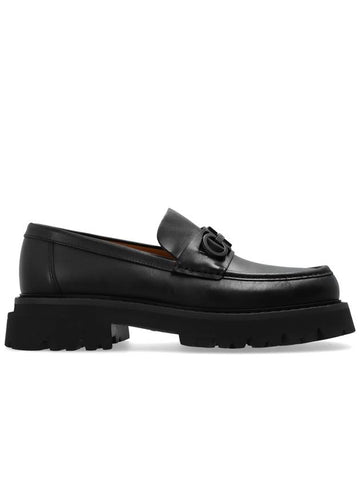 FERRAGAMO ‘Florian’ Loafers, Men's, Black - SALVATORE FERRAGAMO - BALAAN 1