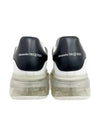 Oversized Clear Sole Low Top Sneakers Black White - ALEXANDER MCQUEEN - BALAAN 6