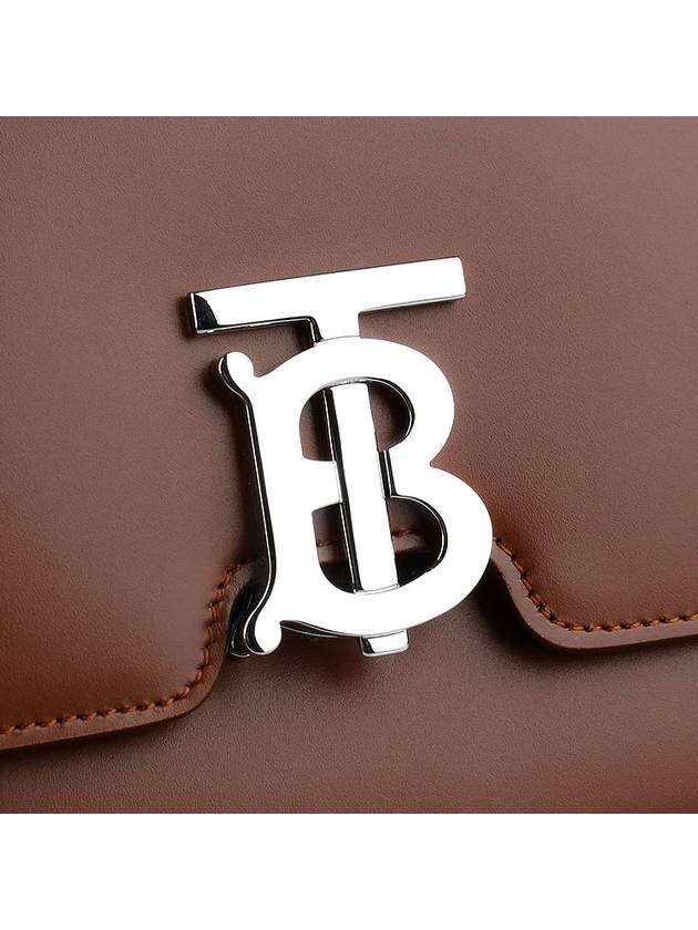 TB logo small cross bag brown silver engraving - BURBERRY - BALAAN 8