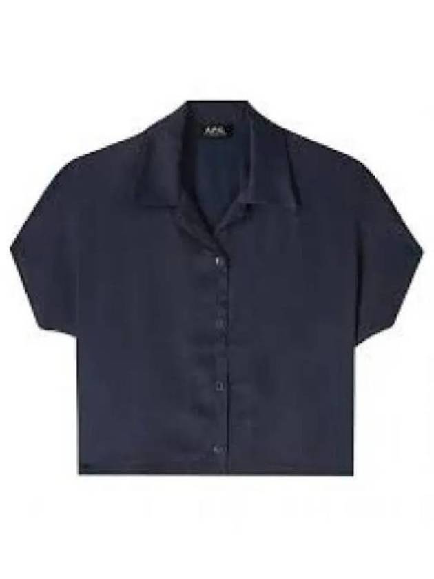 Miley Short Sleeve Shirt Navy - A.P.C. - BALAAN 2