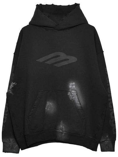 Logo Print Hoodie Black - BALENCIAGA - BALAAN 2