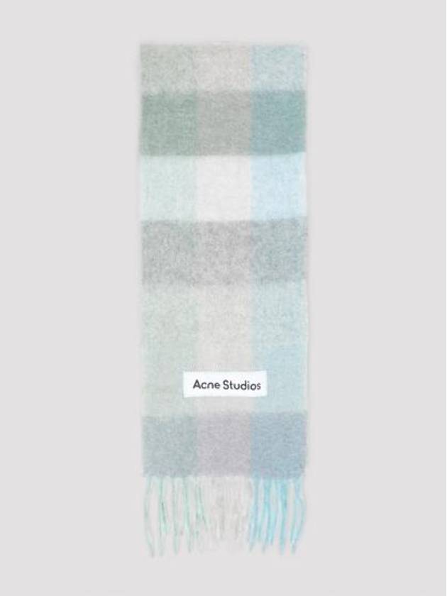 Muffler Scarf CA0084 DQG TURQUOISE GRAY MINT GREEN - ACNE STUDIOS - BALAAN 1