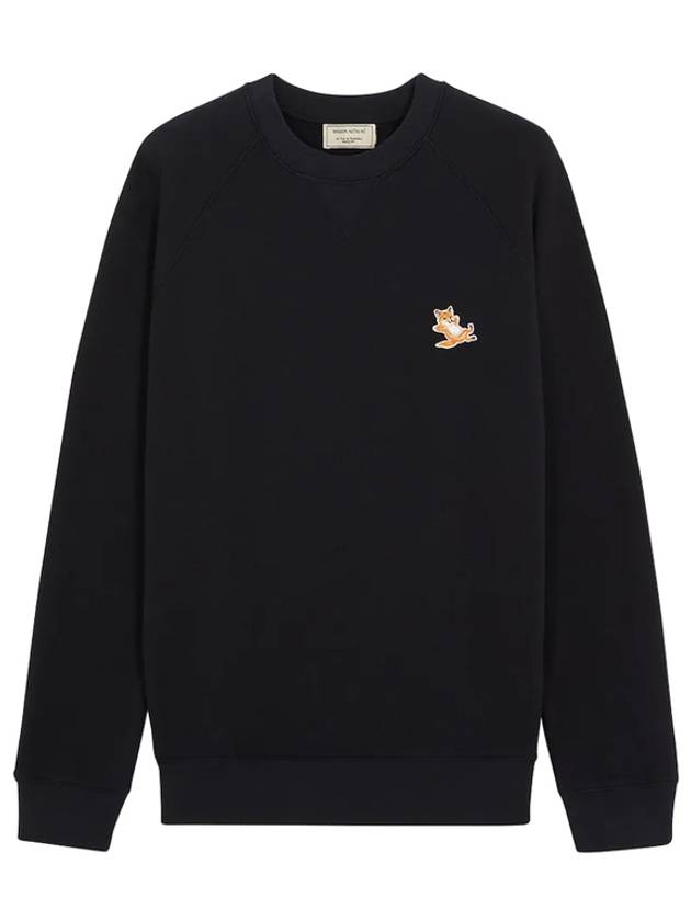 Chillax Fox Patch Classic Sweatshirt Black - MAISON KITSUNE - BALAAN 2