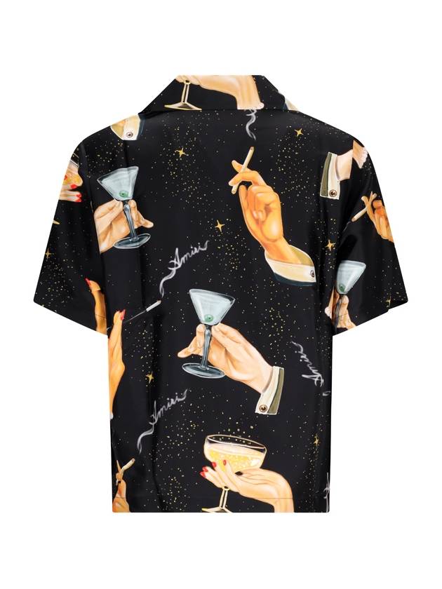 Champagne graphic print silk shirt PS24MSS010 - AMIRI - BALAAN 3