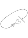 Heart Logo Bracelet Silver - AMI - BALAAN 4