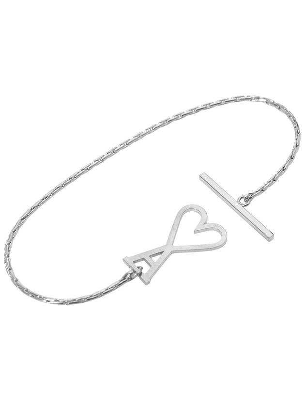 Heart Logo Bracelet Silver - AMI - BALAAN 4