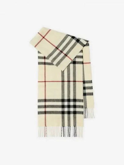 Check Cashmere Scarf Beige - BURBERRY - BALAAN 2