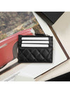 CC Logo Top Zip Leather Card Wallet Black - CHANEL - BALAAN 4