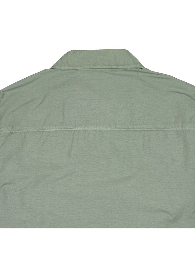 Lens Wappen Double Pocket Over Long Sleeve Shirt Green - CP COMPANY - BALAAN 10