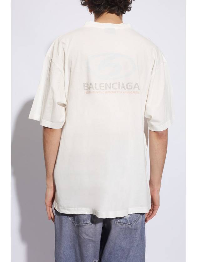 Surfer Medium Fit Short Sleeve T-Shirt White - BALENCIAGA - BALAAN 4