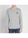 Stone Island 22713 Long Sleeve Patch Logo Tee Gray 701522713V1064 - STONE ISLAND - BALAAN 3