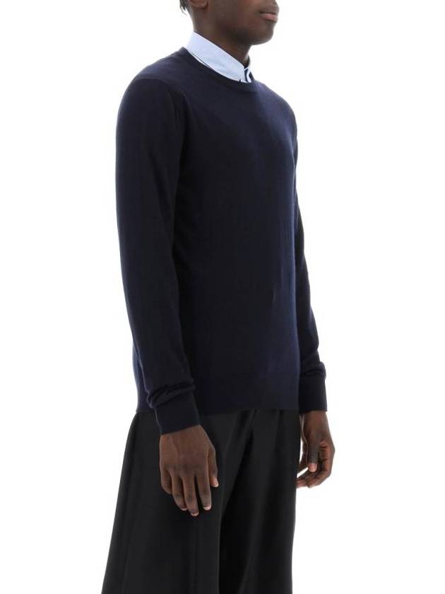 CD Icon Signature Cashmere Jersey Knit Top Navy - DIOR - BALAAN 3