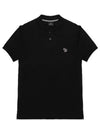 Zebra Logo Patch Polo Shirt Black - PAUL SMITH - BALAAN 3