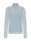 Women's Ilde Rayon Turtleneck Light Blue - MAX MARA - BALAAN 2