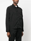 Men's Chrome R Over Shirt Zip Up Jacket Black - CP COMPANY - BALAAN 4