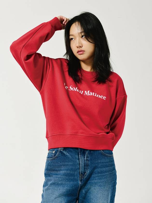 Brushed Options Logo Sweat Shirts RED - LE SOLEIL MATINEE - BALAAN 6