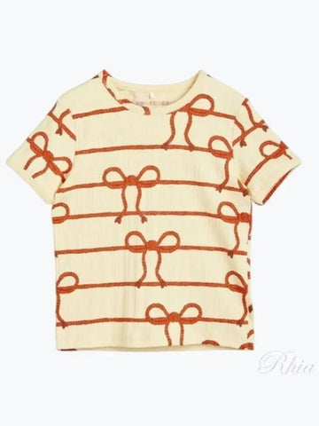 Striped kids short sleeve t shirt 2362011823 YELLOW - MINI RODINI - BALAAN 1