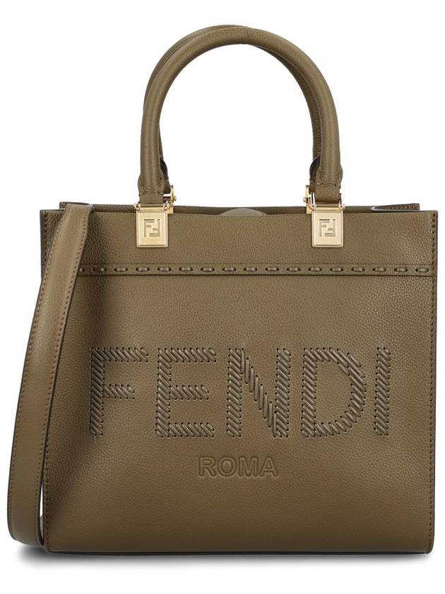 Logo Sunshine Small Tote Bag Green - FENDI - BALAAN 1