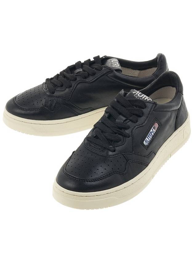 Medalist Low Top Sneaker in Super-Soft Black Nappa - AUTRY - BALAAN 2