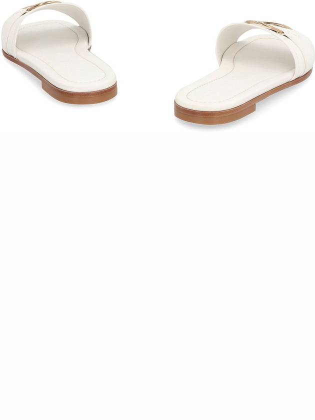 Belle Leather Slippers White - MONCLER - BALAAN 5