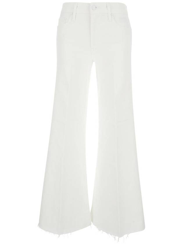 White Flared Jeans In Denim Woman - MOTHER - BALAAN 1