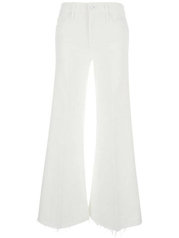 White Flared Jeans In Denim Woman - MOTHER - BALAAN 1