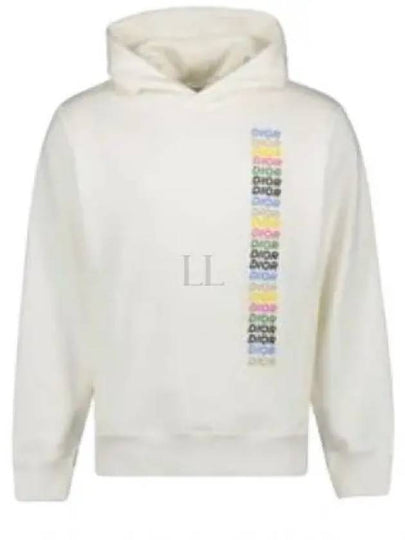 Comfort Fit Cotton Hoodie White - DIOR - BALAAN 2