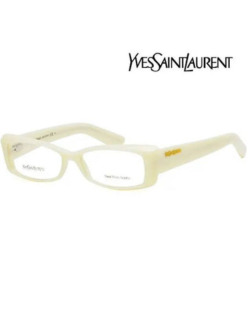 Glasses frame YSL6334 Z0M ivory horn rim - SAINT LAURENT - BALAAN 1