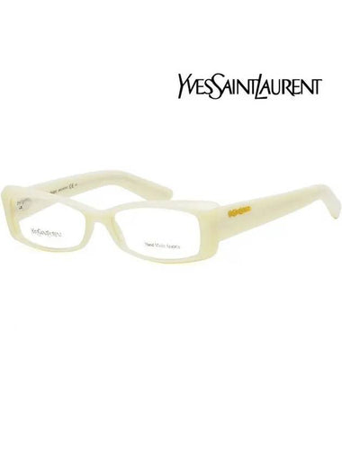 Glasses frame YSL6334 Z0M ivory horn rim - SAINT LAURENT - BALAAN 1