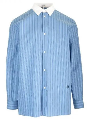 Striped cotton poplin shirt 270796 - LOEWE - BALAAN 1