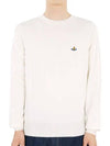 ORB Embroidered Crew Neck Knit Top Cream - VIVIENNE WESTWOOD - BALAAN 2