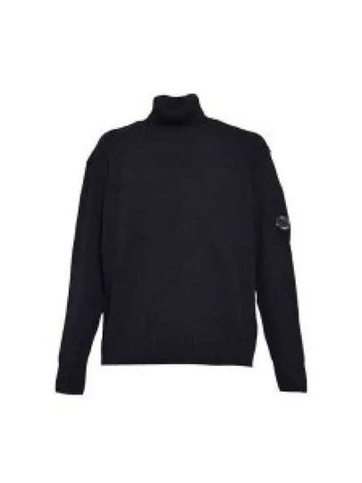 Lambswool GRS Turtle Neck Knit Top Black - CP COMPANY - BALAAN 2