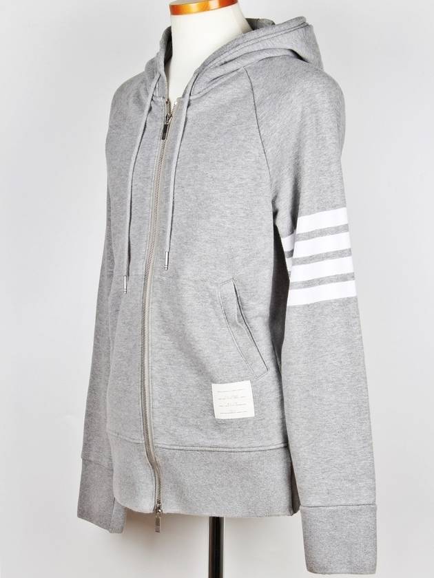 diagonal hood zip up gray 5 - THOM BROWNE - BALAAN 2