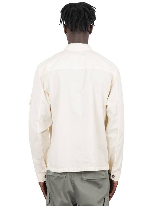 Gabardine Long Sleeve Shirt Beige - CP COMPANY - BALAAN 4