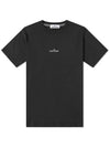 Tricromia Three Print Cotton Jersey T-Shirt Black - STONE ISLAND - BALAAN 3