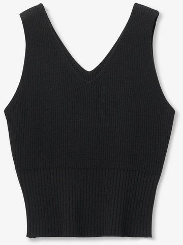 Rib Knit Sleeveless Black - BLONDNINE - BALAAN 1