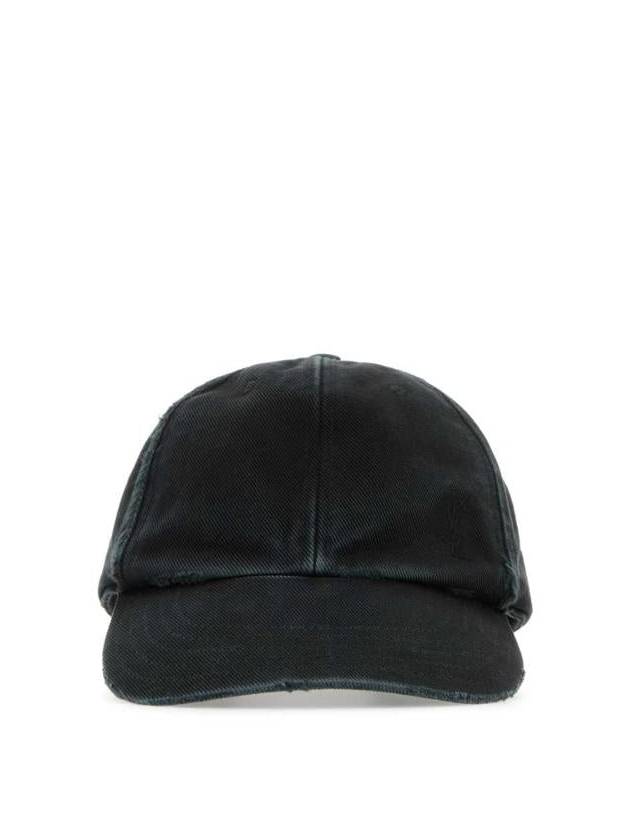 Cassandre Cotton Ball Cap Black - SAINT LAURENT - BALAAN 2