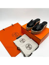 Eze 30 Calfskin Sandals Black - HERMES - BALAAN 10