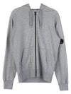 Light Fleece Hooded Zip-Up Gray - CP COMPANY - BALAAN 2