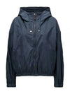 Tapchi Water Repellent Drawstring Hooded Zip-up Jacket Ultramarine - MAX MARA - BALAAN 2